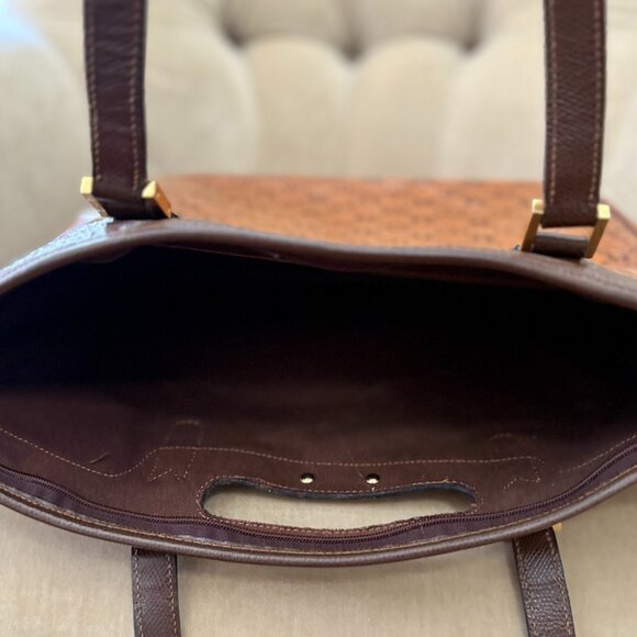 VTG Auth.MORABITO PARIS Monogram Coated Canvas Convertible Satchel Shoulder Bag - Picture 9 of 9